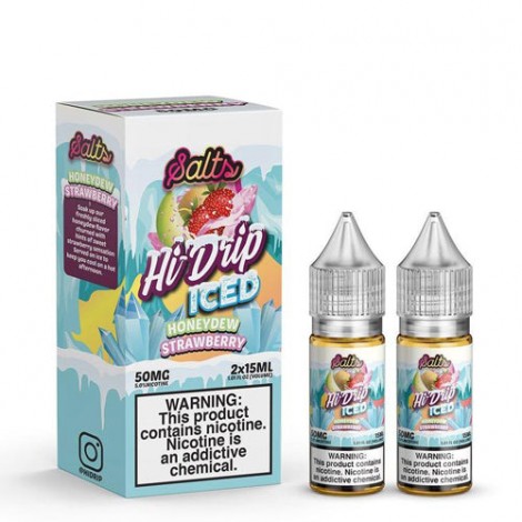 Hi-Drip Salts Iced Honeydew Strawberry 30ml Nic Salt Vape Juice