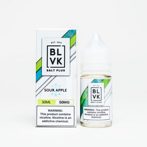 BLVK Salt Plus Sour Apple Ice 30ml Nic Salt Vape Juice