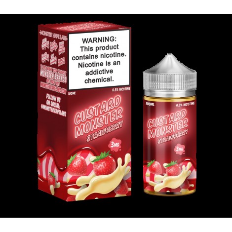 Custard Monster Strawberry Custard 100ml Vape Juice