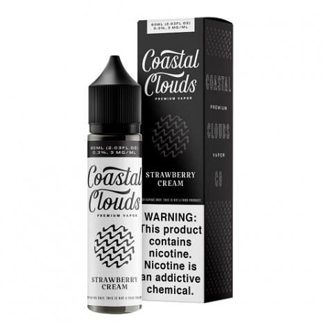 Coastal Clouds Strawberry Cream 60ml Vape Juice