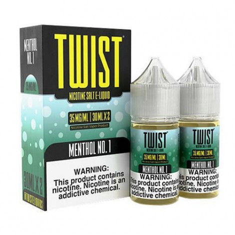 Menthol No.1 2x 30ml (60ml) Nic Salt Vape Juice - Twist E-Liquids