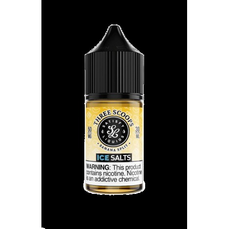 Satisfy E-Liquids Three Scoops On Ice 30ml Nic Salt Vape Juice