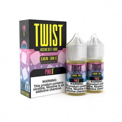 Pink 0° 2x 30ml Nic Salt Vape Juice - Twist E-Liquids