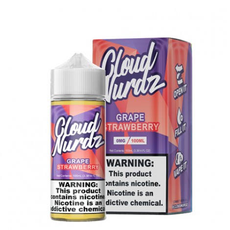 Cloud Nurdz Grape Strawberry 100ml Vape Juice