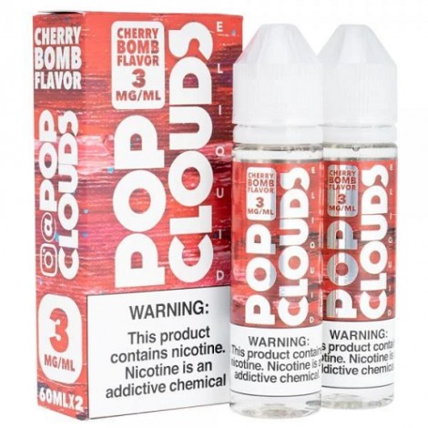 Cherry 2x 60ml Vape Juice - Pop Clouds