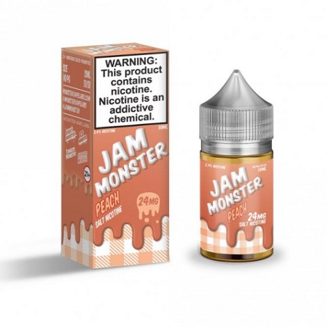 Peach 30ml Nic Salt Vape Juice - Jam Monster