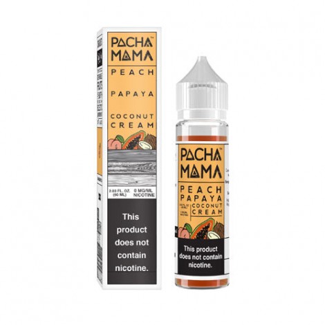 Pachamama Peach Papaya and Coconut Cream 60ml Vape Juice