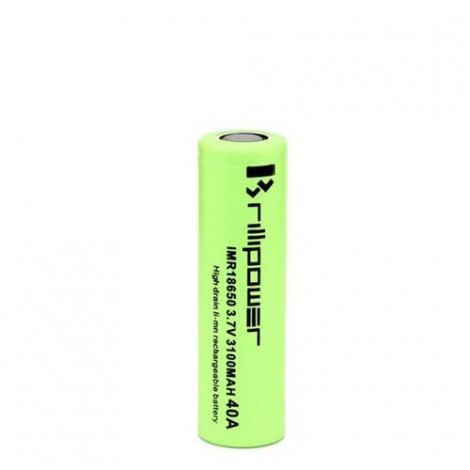 IMR 18650 Battery (3100mAh 40A Max) - Brillipower (2pcs)