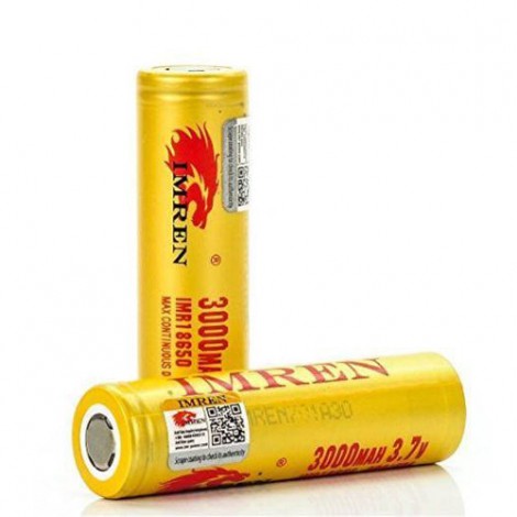 18650 Battery (3000mAh 40A Max) - Imren (2pcs)